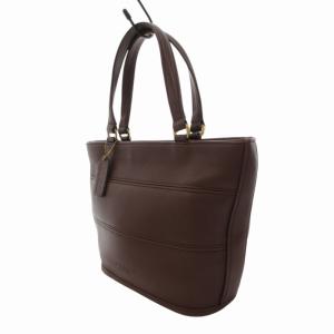 COACH オールドコーチ 9081 ハンドバッグ トート レザー 革 ロゴ 茶 ダークブラウン /FT