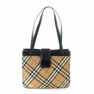 トートバッグ ノバチェック ブラウン ブラック