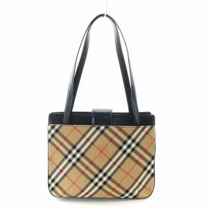 burberrys トートバッグ ノバチェック ブラウン ブラック