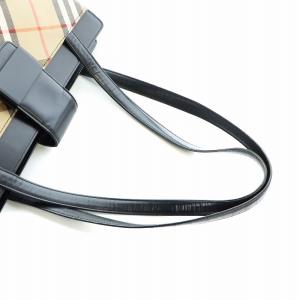 burberrys トートバッグ ノバチェック ブラウン ブラック