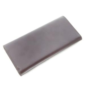 LANVIN 長財布 ロングウォレット 三つ折り 小銭入れあり レザー 牛革 リボンモチーフ 茶 ブラウン