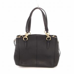 COACH F57847 ミネッタ ハンドバッグ ショルダー 2WAY レザー 革 黒 ブラック