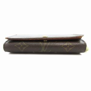 LOUIS VUITTON M61730 モノグラム ポルトモネビエトレゾール 二つ折り財布 小銭入れあり 茶 ブラウン /UO