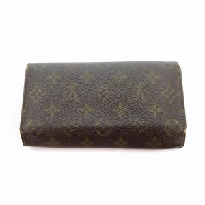 LOUIS VUITTON M61217 モノグラム 長財布 三つ折り 小銭入れあり PVC 茶 ブラウン /UO GY13