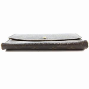 LOUIS VUITTON M61217 モノグラム 長財布 三つ折り 小銭入れあり PVC 茶 ブラウン /UO GY13