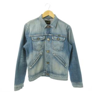 ジャケット デニム Gジャン ジージャン コットン ロゴ M 青 ブルー /AO5 GY13