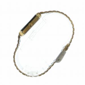 SEIKO 腕時計 ヴィンテージ ウォッチ クォーツ スクエア 黒文字盤 ゴールドカラー 金色 8Y21-5120 GY11