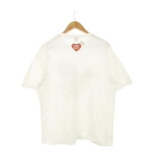 HUMAN MADE × カウズ KAWS Tシャツ 半袖 プリント アニマル 鴨 カモ ロゴ dry alls XL 白 ナチュラル