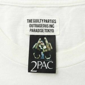 WACKO MARIA × 2PAC TUPAC Tシャツ カットソー 半袖 クルーネック ロゴ プリント L 白 ホワイト /XZ