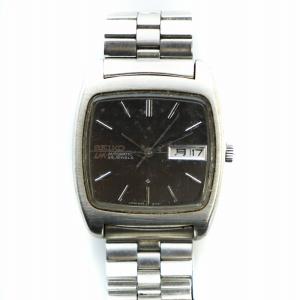 ロードマチック 腕時計 ウォッチ 自動巻き 25石 デイデイト カレンダー付き ロゴ スクエア 黒文字盤