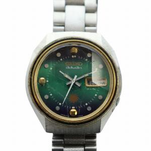 ジャンク品 advan アドバン 腕時計 ヴィンテージ アンティーク ウォッチ 自動巻き デイデイト 緑文字盤