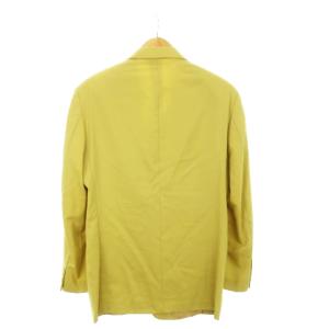 MISSONI UOMO ジャケット テーラード シングル 背抜き ウール L 黄 イエロー /AH13 GY18