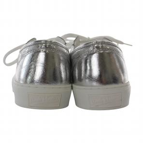 LOUIS VUITTON TATTO メタリック ダミエ スニーカー 6.5 シルバーカラー