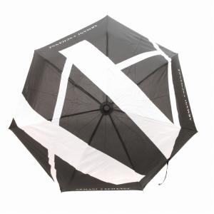 折り畳傘 雨傘 ロゴ 自動開閉 ワンタッチ 黒 ブラック 白 ホワイト GY18 /TZ