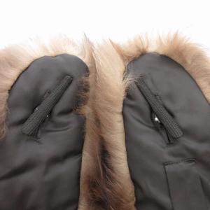 SAGA FOX 銀サガ ティペット ファー 毛皮 茶 /JS GY18