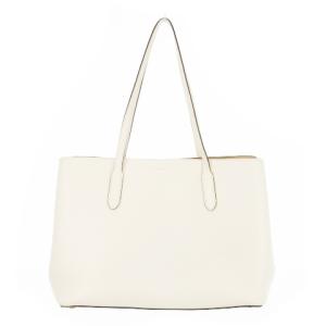 トートバッグ レザー チャーム付 ロゴ 白 ホワイト F79988（2025/03/20