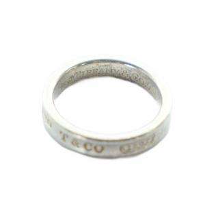 TIFFANY&Co. 1837 ナローリング 指輪 アクセサリー ロゴ Silver925 10号 シルバー色 GY11 /MQ