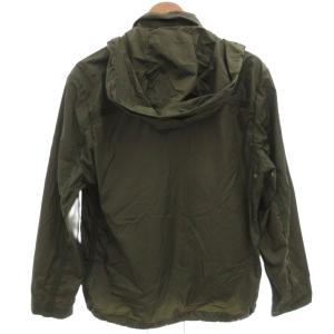 HUNTING WORLD ナイロンジャケット ジップアップ フード付き ロゴ刺繍 52 カーキ /BS