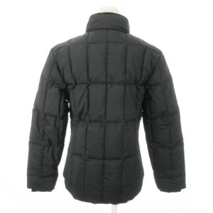 LACOSTE ダウンジャケット スタンドカラー ジップアップ ロゴ 大きいサイズ 42 XL 黒 ブラック /AO2