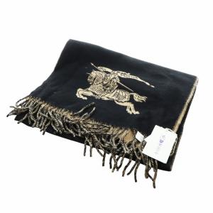 リバーシブル EKD カシミア スカーフ マフラー ブラック ベージュ