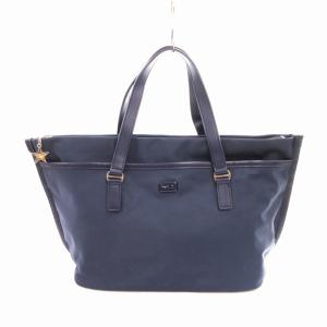 ハンドバッグ ショルダー 2WAY ナイロン レザー ロゴ 青 ブルー GY11 /TZ