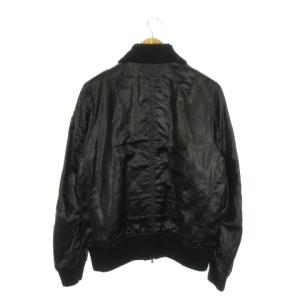 DIESEL ブルゾンジャケット 中綿 襟付き ニット ダブルジップ M 黒 ブラック /MN7 GY27