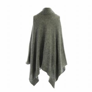 MM6 Maison Margiela ニット カーディガン ポンチョ ケープ モヘヤ混 ショールカラー グレー GY11 /MQ