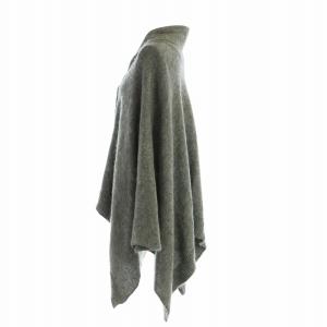 MM6 Maison Margiela ニット カーディガン ポンチョ ケープ モヘヤ混 ショールカラー グレー GY11 /MQ