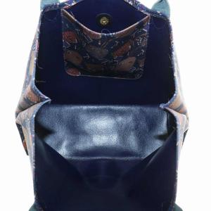Longchamp ハンドバッグ トート ナイロン レザー 総柄 ロゴ 紺 ネイビー GY18