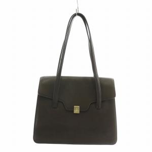 ミユキ miyuki ハンドバッグ トート 牛革 レザー マグネット ロゴ 茶色 ブラウン RAS32-02