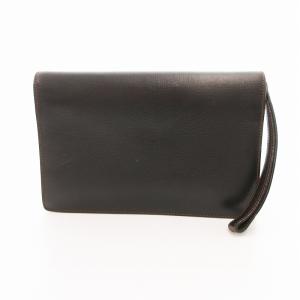 dunhill クラッチバッグ セカンドバッグ レザー ロゴ 黒 ブラック /UO GY18