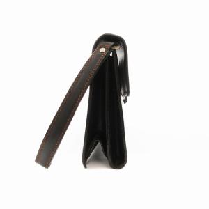 dunhill クラッチバッグ セカンドバッグ レザー ロゴ 黒 ブラック /UO GY18