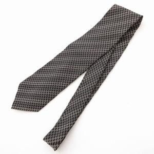 GUCCI ネクタイ シルク マイクロGG 総柄 黒 ブラック /UO GY18