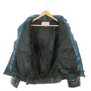 AVIREX パディングジャケット 中綿ジャケット ジップアップ フード付 カモフラ 迷彩柄 L 青 ブルー /MN4