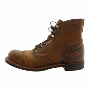 RED WING IRON RANGER ワークブーツ US8 ブラウン