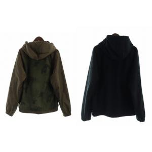 PRADA SPORT リバーシブル パーカー カモフラ L ブラック カーキ