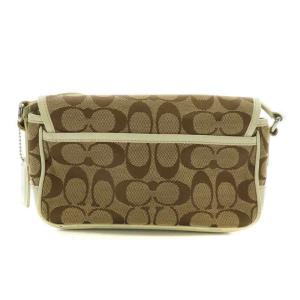 COACH ショルダーバッグ ミニフィールド キャンバス レザー シグネチャー 総柄 蝶ピンバッチ マグネット 茶色 ブラウン 白 ホワイト