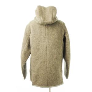 DANTON ウールモッサ シングルフードジャケット フーディ ミドル ウール 38 M 茶 ブラウン JD-8458