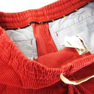 POLO RALPH LAUREN クラシック コーデュロイ ポロ プレップスター ショートパンツ 太畝 ロゴ刺繍 XS 赤 レッド