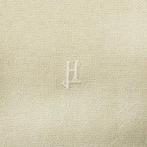 HERNO マフラー ストール イタリア製 カシミア 絹混 シルク混 フリンジ ロゴ刺繍 アイボリー GY18