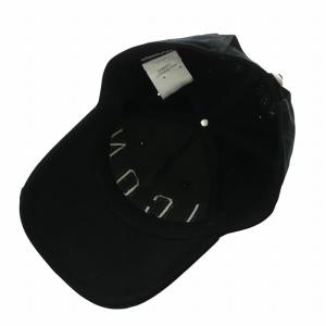 DSQUARED2 ICON BaseBall Cap 帽子 ベースボールキャップ ダメージ加工 ロゴ 刺繍 黒 ブラック
