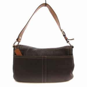 COACH 12336 ワンショルダーバッグ ハンドバッグ レザー 茶 ダークブラウン