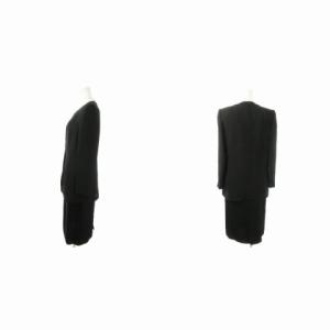 GIVENCHY HI FORMAL セットアップ 上下 3点セット ジャケット ノーカラー ブラウス 半袖 スカート ミモレ