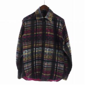 21SS モノグラム長袖シャツ RM211 ZVP HKS71W スリムフィット