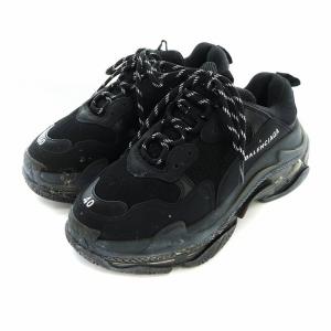 BALENCIAGA TRIPLE S ローカットスニーカー US7 ブラック 541624