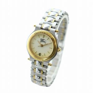 burberrys 腕時計 クォーツ デイト カレンダー付き ゴールド色 シルバー色