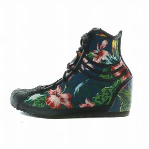 × アディダス adidas Nicke High Floral スニーカー ハイカット 花柄 総柄 ロゴ