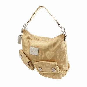 COACH ポピーストーリーパッチスイング 2WAY ショルダーバッグ ハンド キャンバス ゴールドカラー 15304