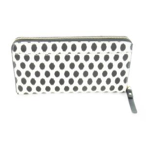 kate spade new york 財布 ウォレット 長財布 小銭入れ ドット柄 総柄 ロゴ 白 ホワイト