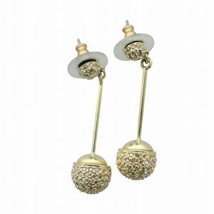 SWAROVSKI ピアス 2個セット アクセサリー 両耳用 クリスタル ラインストーン ゴールド色 GY18